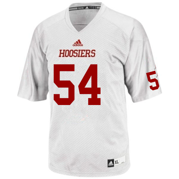 Men #54 Brady Feeney Indiana Hoosiers College Football Jerseys Sale-White